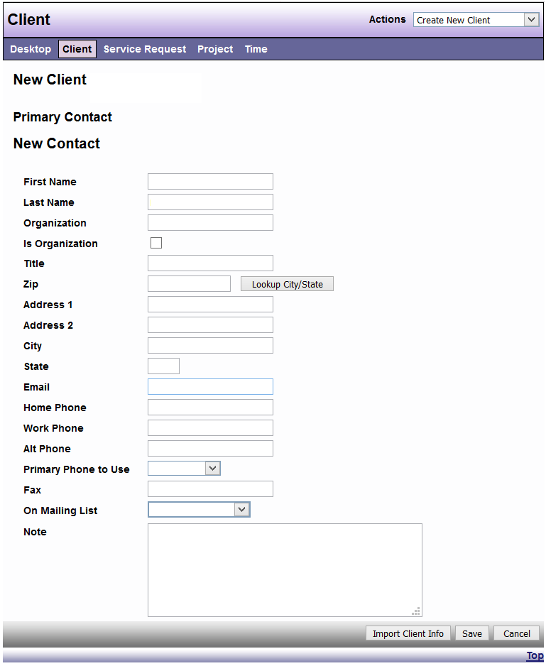 Primary contact field 2